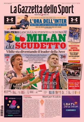 Cover of La Gazzetta dello Sport - Romana