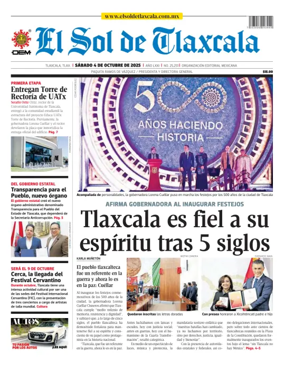 Cover of El Sol de Tlaxcala