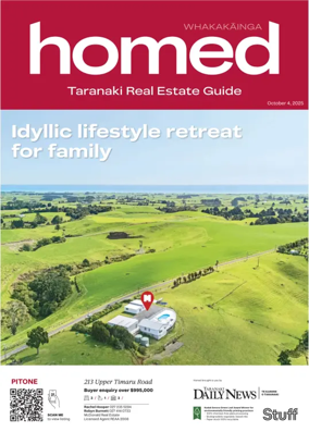 Cover of Homed Taranaki Daily News