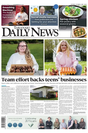 Cover of Taranaki Daily News