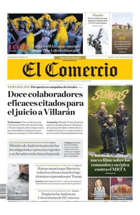 Cover of Diario El Comercio