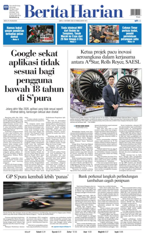 Cover of Berita Harian