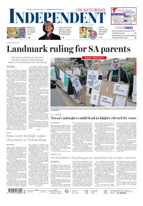 Cover of The Independent on Saturday