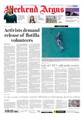 Cover of Weekend Argus (Saturday Edition)