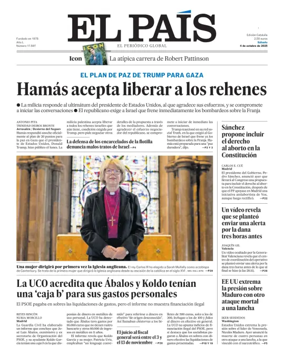 Cover of El País (Catalunya)