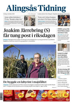 Cover of Alingsås Tidning