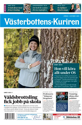 Cover of Västerbottens-Kuriren