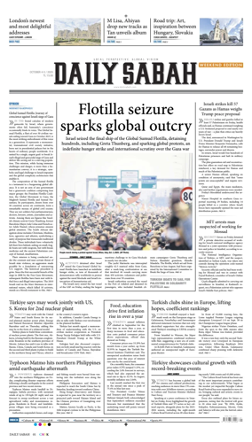 Cover of Daily Sabah (Turkey)