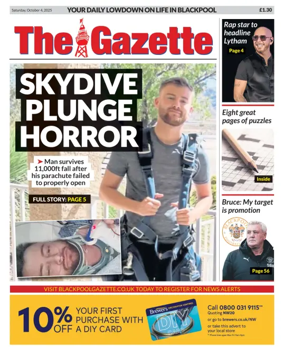 Cover of Blackpool Gazette