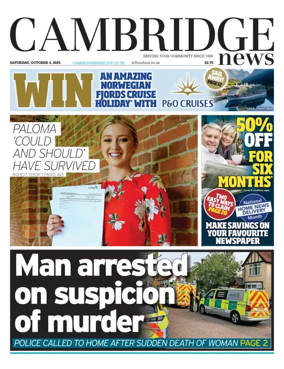 Cover of Cambridge News