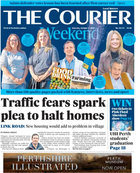 Cover of The Courier & Advertiser (Perth and Perthshire Edition)