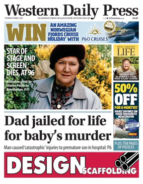 Cover of Western Daily Press (Saturday)