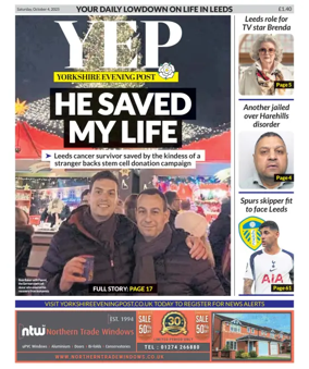 Cover of Yorkshire Evening Post
