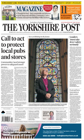 Cover of Yorkshire Post