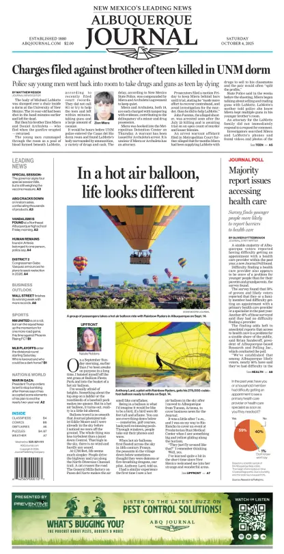 Cover of Albuquerque Journal