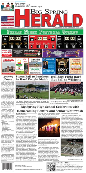 Cover of Big Spring Herald Weekend
