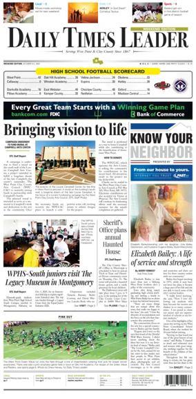 Cover of Daily Times Leader