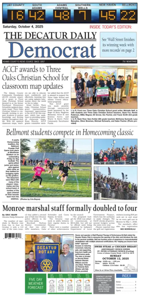 Cover of The Decatur Daily Democrat