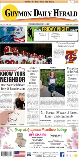 Cover of Guymon Daily Herald