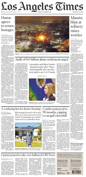Cover of Los Angeles Times