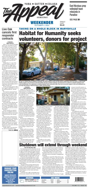 Cover of Marysville Appeal-Democrat    