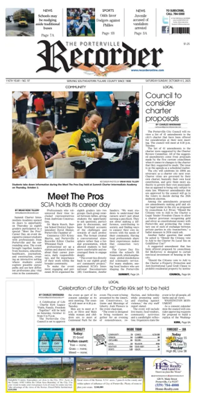 Cover of Porterville Recorder