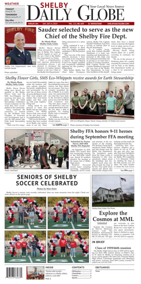 Cover of Shelby Daily Globe