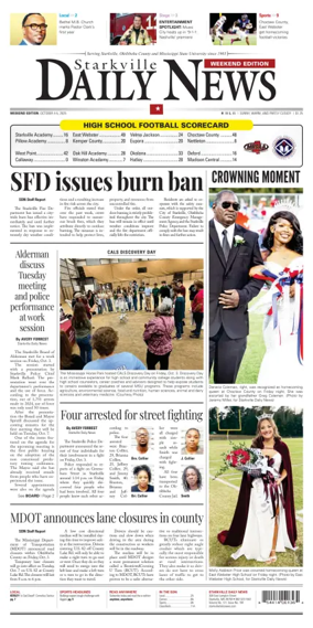 Cover of Starkville Daily News