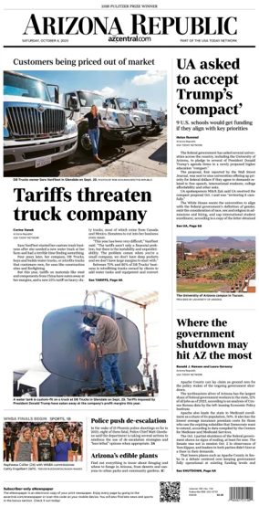 Cover of The Arizona Republic