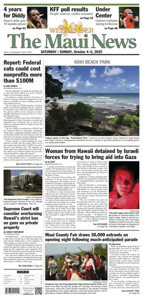 Cover of The Maui News - Weekender