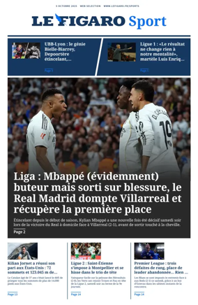 Cover of Le Figaro Sport