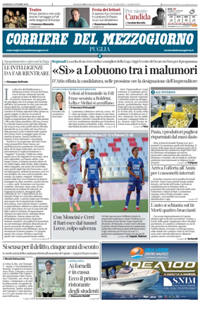 Cover of Corriere del Mezzogiorno (Puglia)
