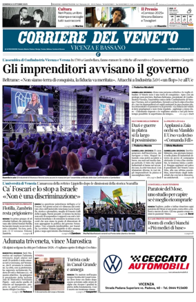 Cover of Corriere del Veneto (Vicenza e Bassano)