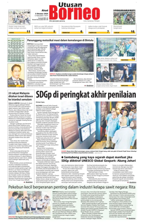 Cover of Utusan Borneo (Sarawak)