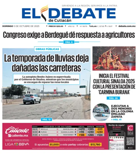 Cover of El Debate de Culiacán