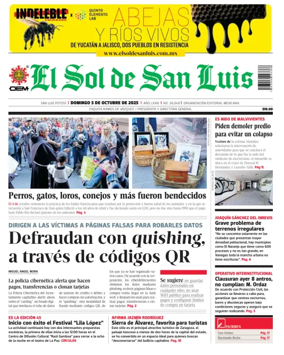Cover of El Sol de San Luis Potosi