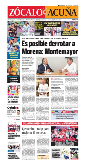 Cover of Zócalo Acuña