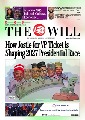 Cover of THEWILL NEWSPAPER