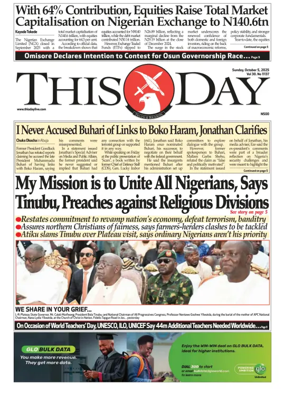 Cover of THISDAY