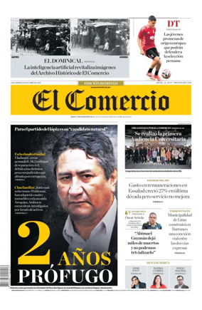 Cover of Diario El Comercio