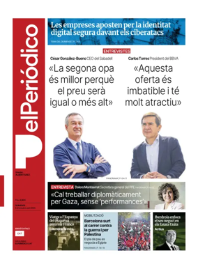 Cover of El Periódico de Catalunya (Català)