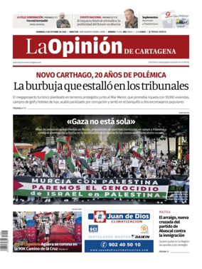 Cover of La Opinion de Murcia (Cartagena)