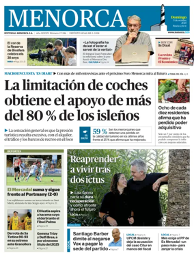 Cover of Menorca Diario Insular
