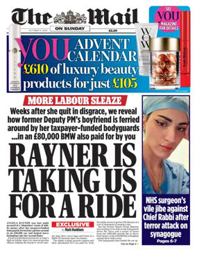 Cover of The Mail on Sunday