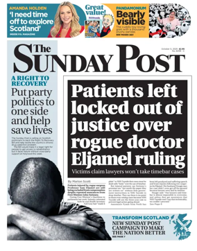 Cover of The Sunday Post (Central Edition)