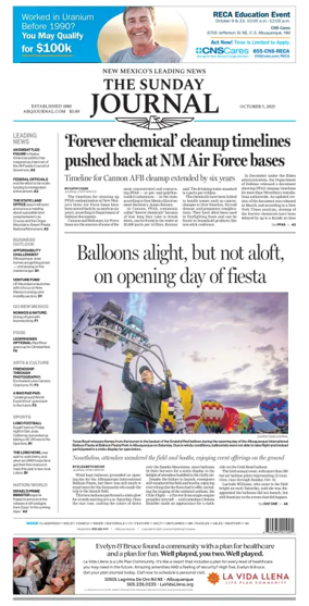 Cover of Albuquerque Journal
