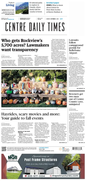 Cover of Centre Daily Times (Sunday)