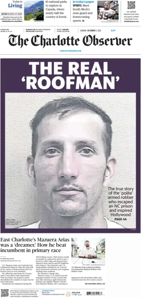 Cover of The Charlotte Observer (Sunday)