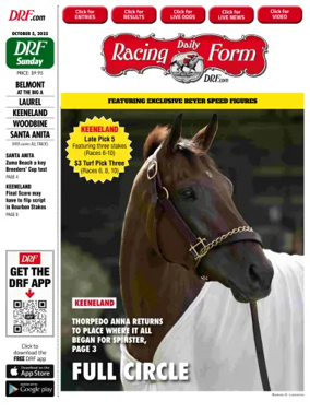 Cover of Daily Racing Form National Digital Edition