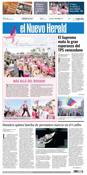 Cover of El Nuevo Herald (Sunday)